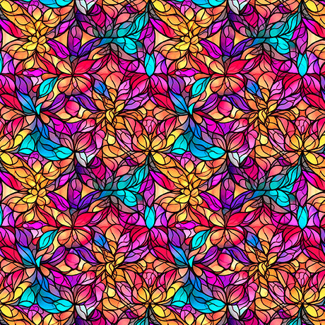Night Flight Stained Glass Multi