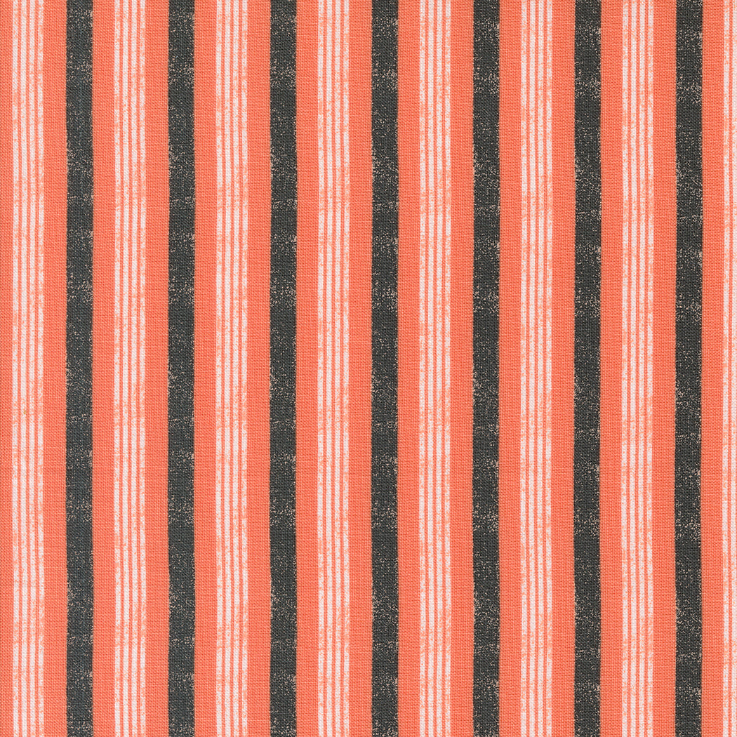 Hey Boo Boougie Stripe Soft Pumpkin by Lella Boutique for Moda Fabrics