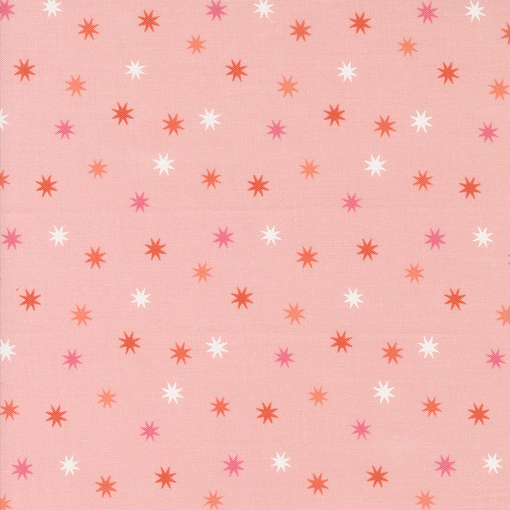 Hey Boo Practical Magic Stars Bubble Gum Pink by Lella Boutique for Moda Fabrics
