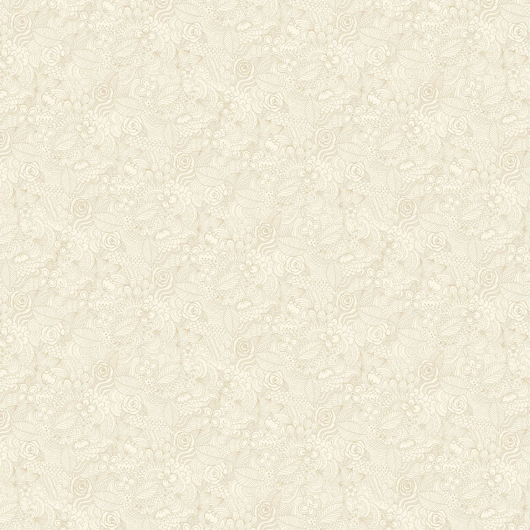 Cream & Sugar XI Beige Floral Collage