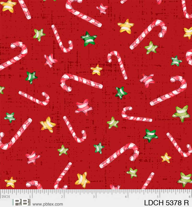 Little Darlings Christmas Candy Canes Red