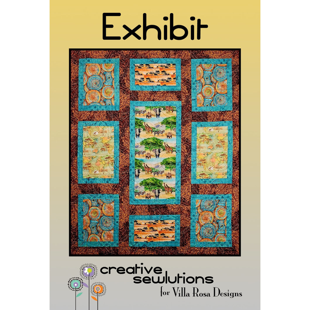 Exhibit Postcard Pattern by Creative Sewlutions for Villa Rosa Designs
