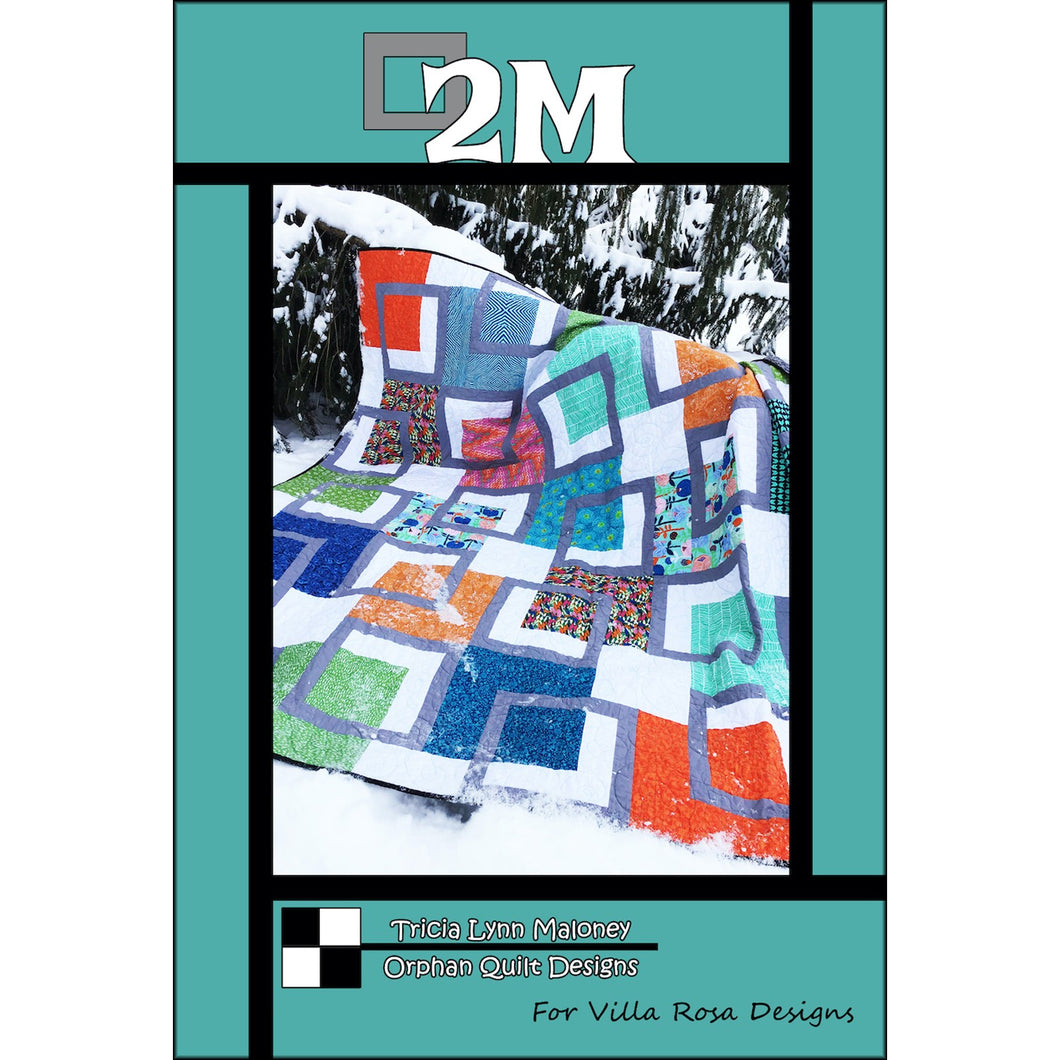 2M Postcard Pattern by Tricia Lynn Maloney of Orphan Quilt Designs for Villa Rosa Designs