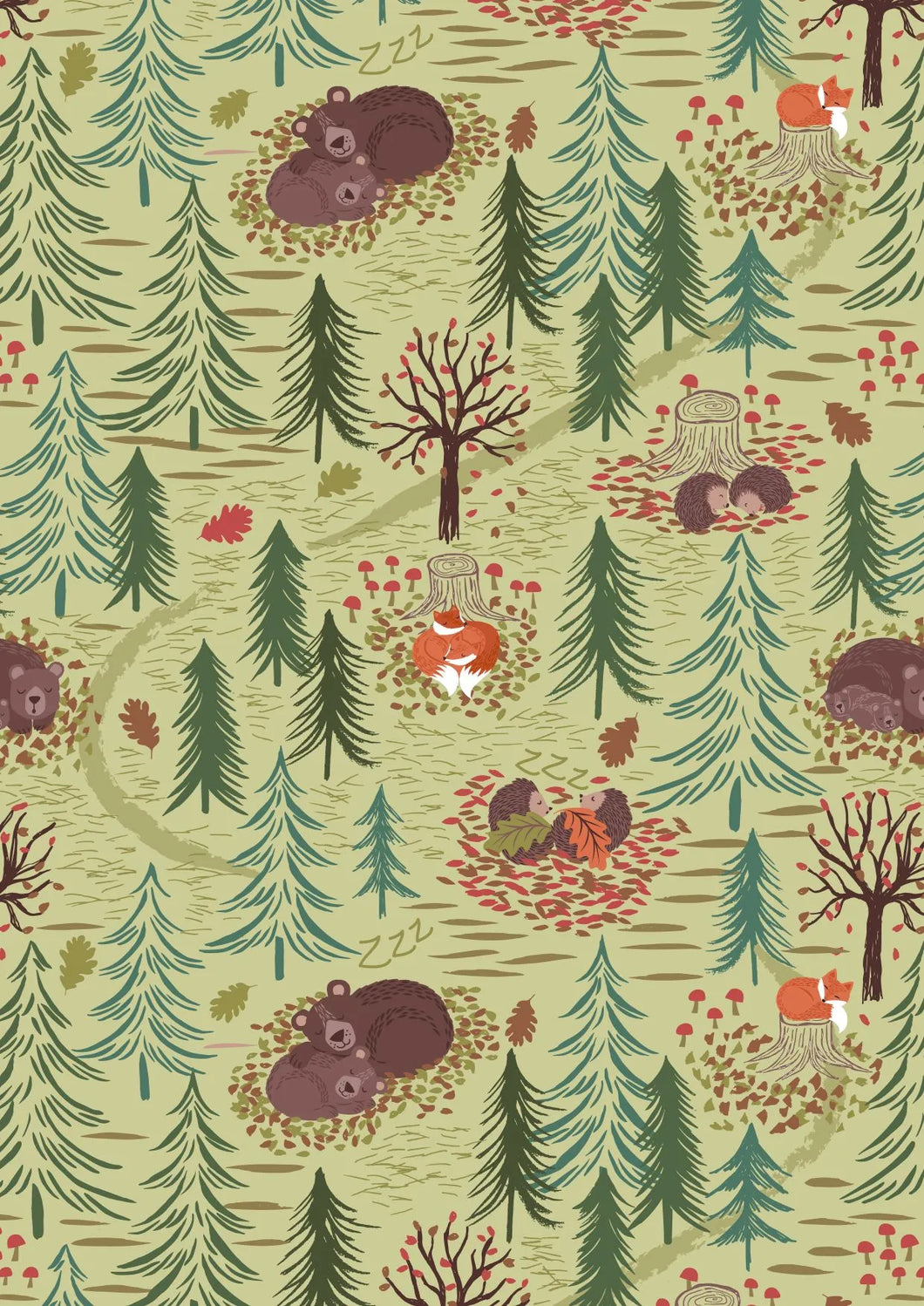 Winter Nap Winter's Nap Green by Lewis & Irene