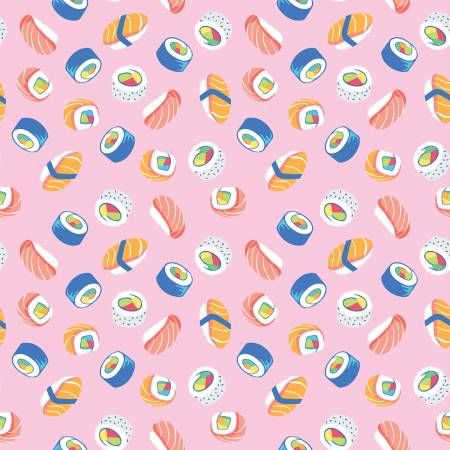 Rainbowfruit How We Roll Petal Pink Riley Blake Designs cotton fabric