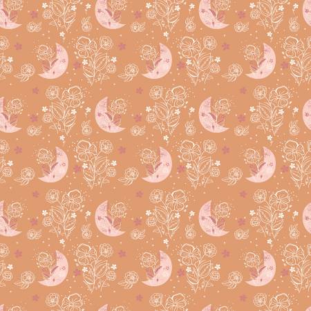The Western Sky Floral Moons Orange by Riley Blake Designs