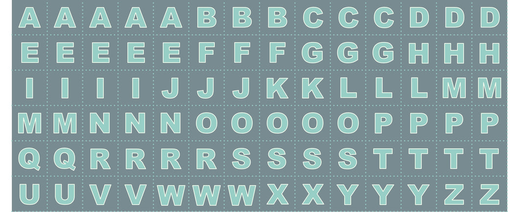 Christmas Glow Letters Blue Panel by Lewis & Irene