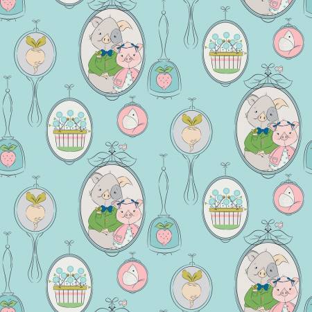 Hubert & Sorrel Main Blue by Riley Blake Designs Cotton Quilting Fabric
