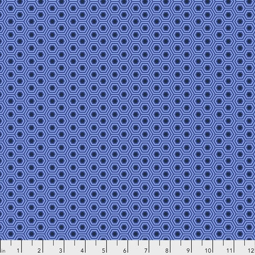 Tula Pink True Colors Hexy Deep Sea Freesprit Fabrics