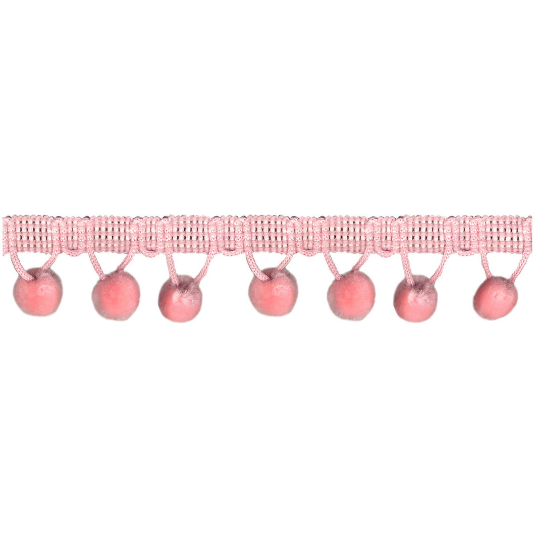 Chenille Pom Pom Trim Light Pink - Stitch Morgantown