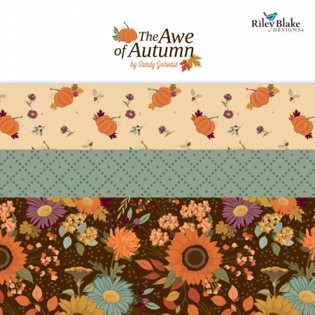 The Awe of Autumn 10-inch Stacker by Sandy Gervais for Riley Blake Designs