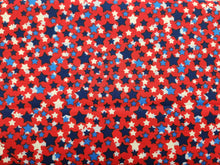 Blue & White Stars on Red