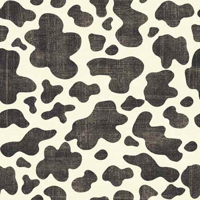 Hey Cowgirl Black & White Cow Print by QT Fabrics
