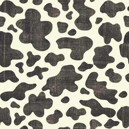 Hey Cowgirl Black & White Cow Print by QT Fabrics