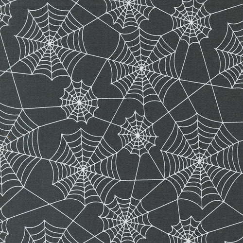 Hey Boo Spider Webs Midnight by Lella Boutique for Moda Fabrics