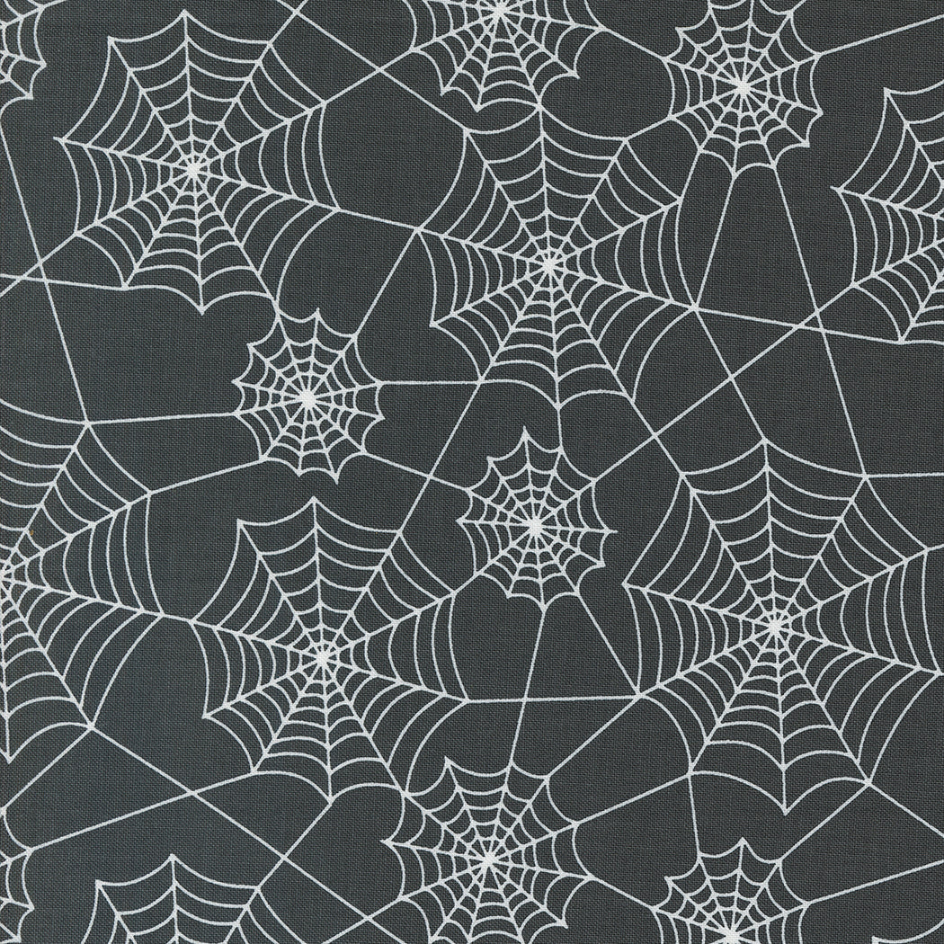Hey Boo Spider Webs Midnight by Lella Boutique for Moda Fabrics
