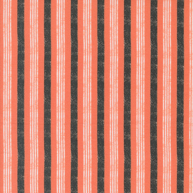 Hey Boo Boougie Stripe Soft Pumpkin by Lella Boutique for Moda Fabrics