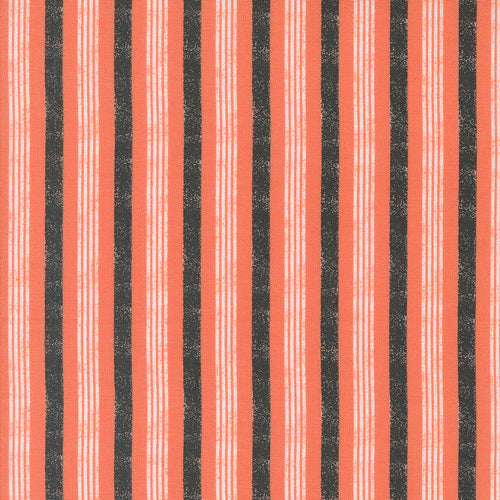 Hey Boo Boougie Stripe Soft Pumpkin by Lella Boutique for Moda Fabrics