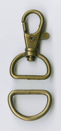 D Ring and Swivel Clip 1ct - 3/4in Atkinson Designs