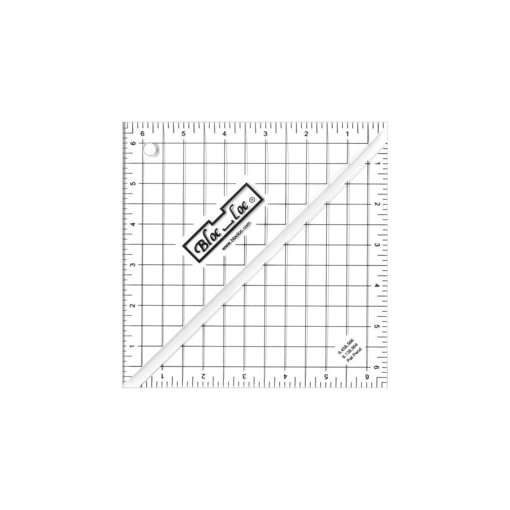 Bloc Loc Half Square Triangle 6.5 x 6.5 Ruler – Stitch Morgantown