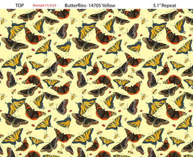 All-MidAtlantic Shop Hop Butterflies Yellow