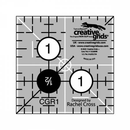 Creative Grids 1 1/2 inch square ruler