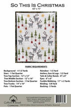 So This Is Christmas Quilt Pattern by Cotton Street Commons (back)