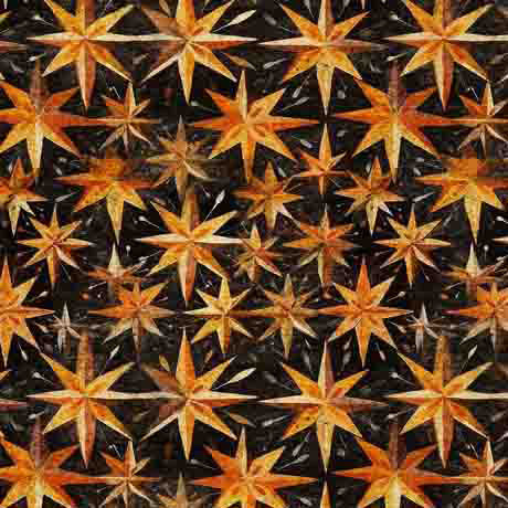 Creepin' It Real Stars Black by QT Fabrics