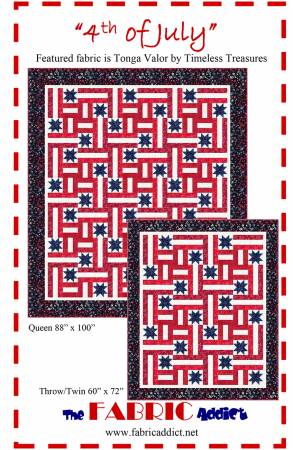4th of July Quilt Pattern by The Fabric Addict
