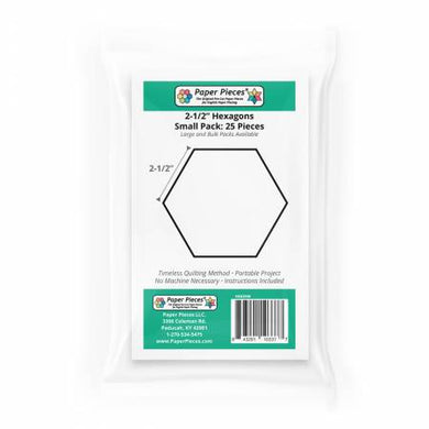 Paper Pack Hexagon 2-1/2in 25pc