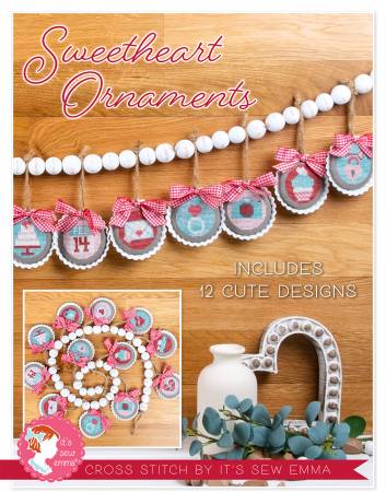 Sweetheart Ornaments Cross Stitch Pattern