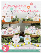 Springtime Ornaments Cross Stitch Pattern