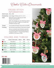 Cookie Cutter Ornaments Cross Stitch Pattern Back
