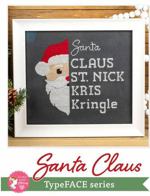 Santa Claus TypeFACE Cross Stitch Pattern