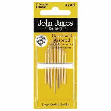 John James Household Assorted Needles 12ct