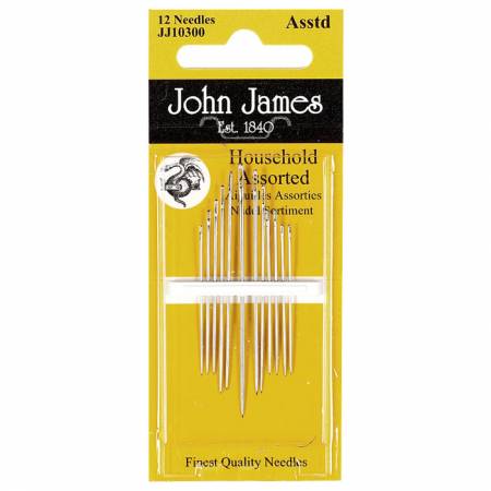 John James Household Assorted Needles 12ct