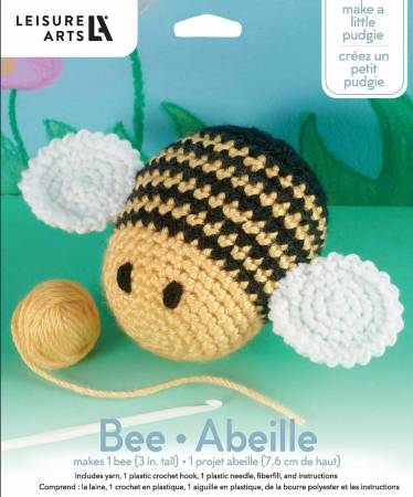 Leisure Arts Crochet Pudgies Kit Bee