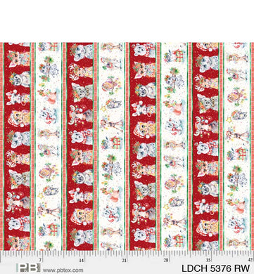 Little Darlings Christmas Critters Stripe