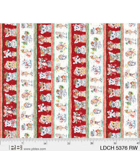 Little Darlings Christmas Critters Stripe