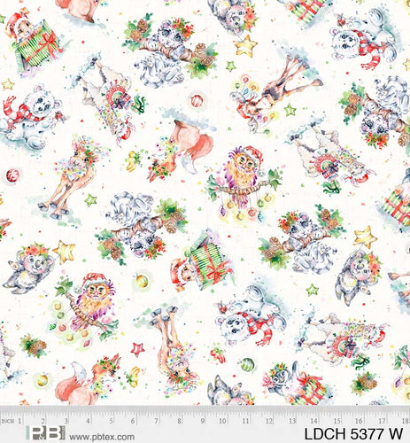 Little Darlings Christmas Critters Toss White