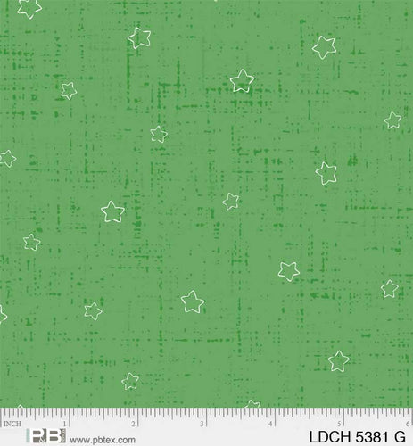 Little Darlings Christmas Stars Light Green
