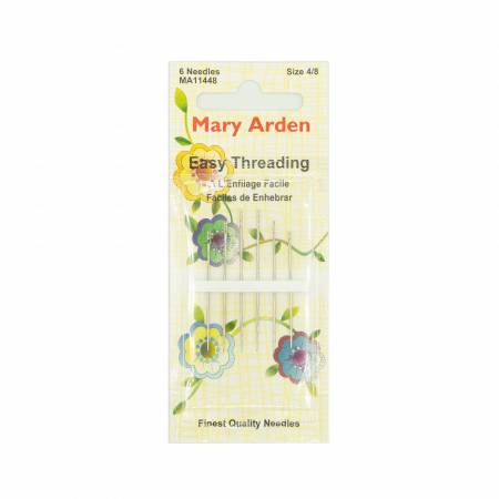 Mary Arden Self / Easy Threading Needles Assorted Sizes 4/8 6ct