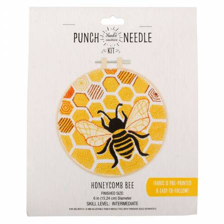 Punch Needle Bee Honeycomb Kit