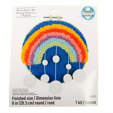 8in Punch Needle Rainbow