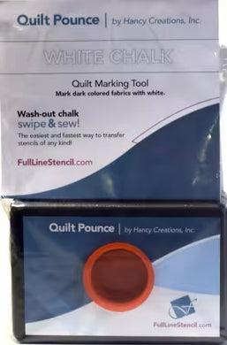 Stencil Chalk Transfer Quilt Pounce Pad White by FullLineStencil
