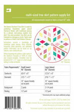 The Atomic Starburst Tree Skirt Pattern by Violet Craft Back