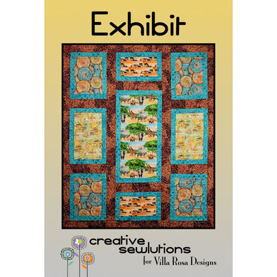 Exhibit Postcard Pattern by Creative Sewlutions for Villa Rosa Designs