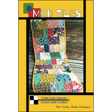 Mod Tiles Postcard Pattern by Orphan Quilt Designs for Villa Rosa Designs