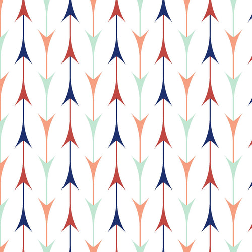 Arrows White Fabric - Stitch Morgantown