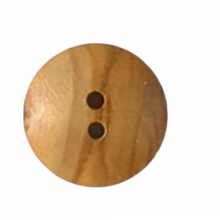 18 mm 1 1/16 inch 2-hole light wood button from Dill